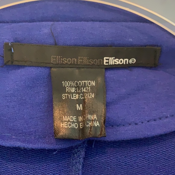 Ellison Blue Cotton jacket - Picture 3 of 5